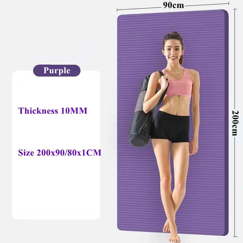 Pilates Yoga For Beginners - Tapete de ioga antiderrapante, ecológico, dobrável,