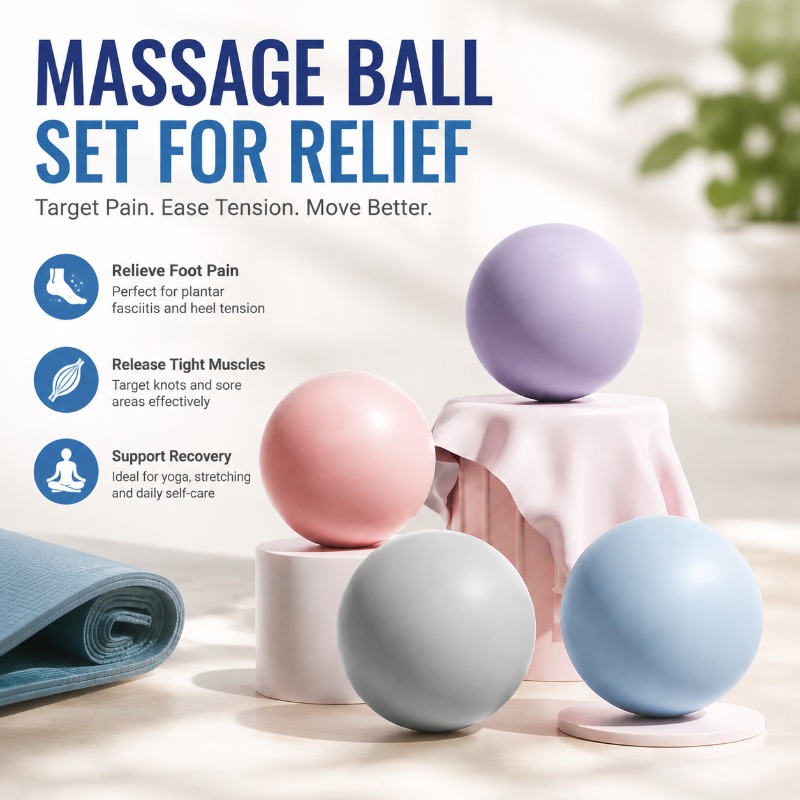 Pilates Yoga Body - Bola de Massagem Sólida de Silicone