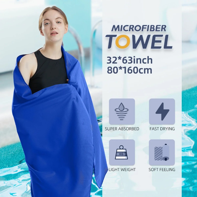 Pilates Yoga Towel - Toalha de Microfibra de Secagem Rápida,
