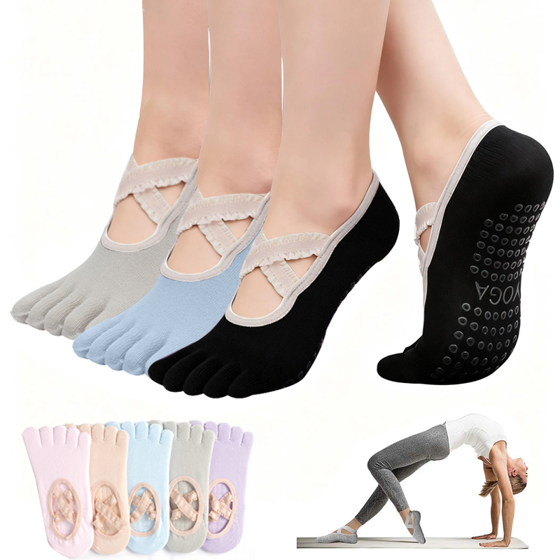 Pilates Yoga Studio - Meias de Pilates Antiderrapantes para Mulheres