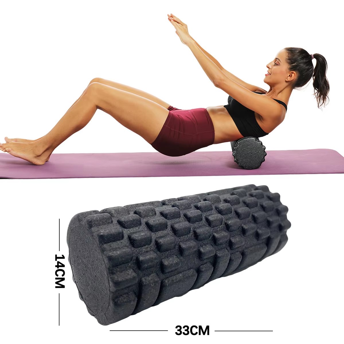 Pilates Yoga Body - 30/33cm rolo de espuma de fitness
