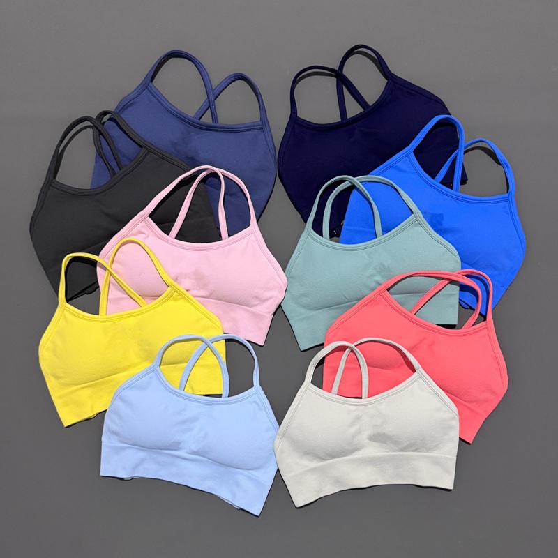 Yoga Strap Cotton - Histello sutiã esportivo sem costas feminino