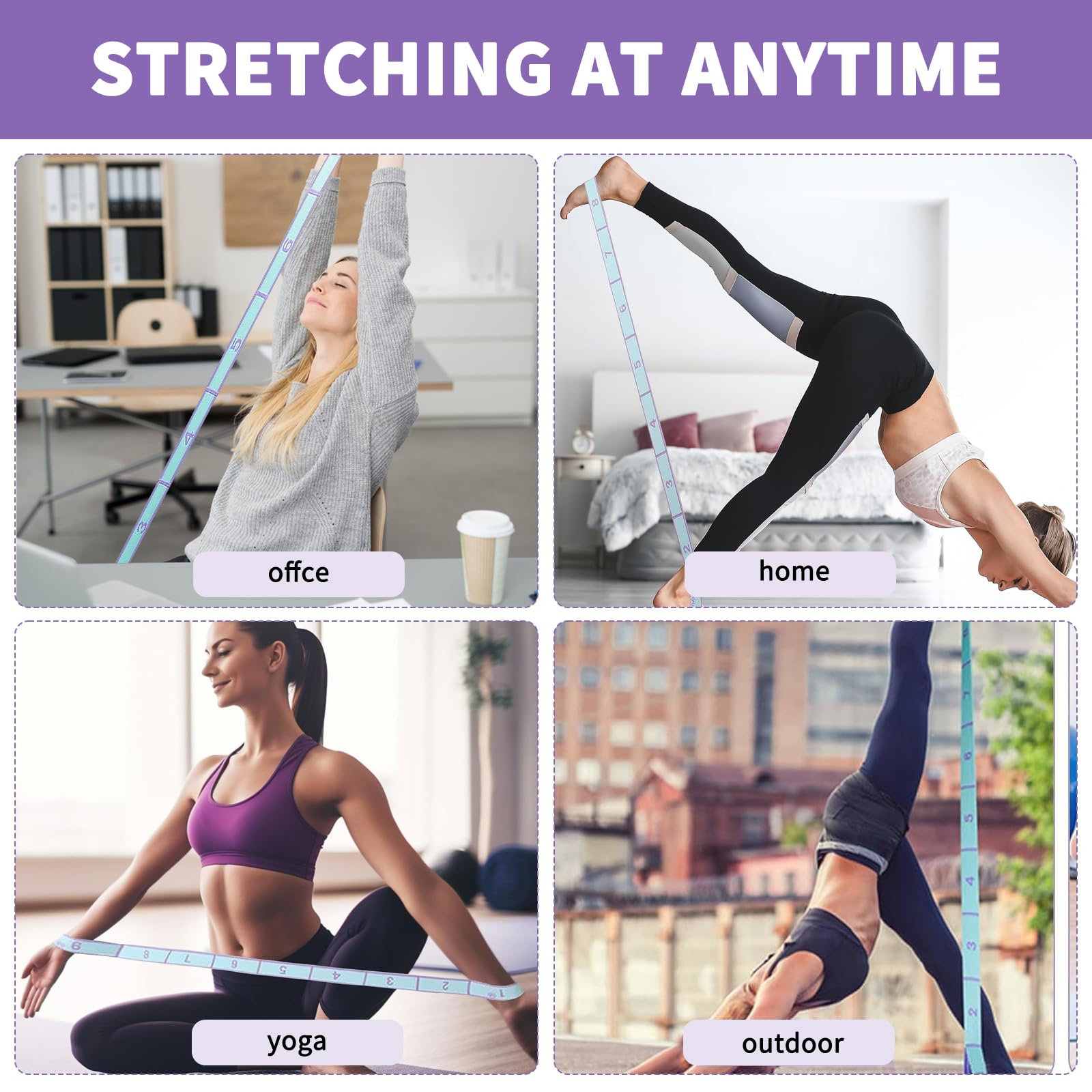 Faixa Elástica de Resistência  - Pilates Yoga For Beginners avaliação e preço