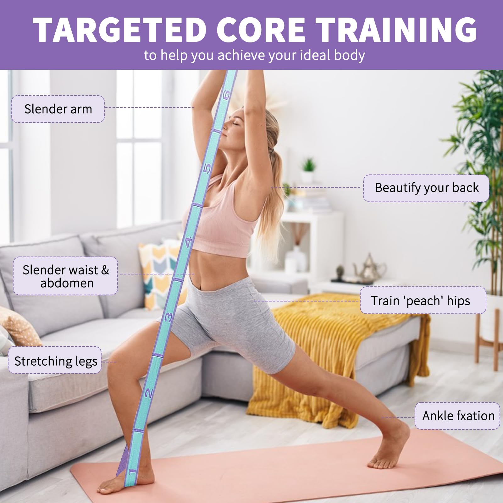 Faixa Elástica de Resistência  - Pilates Yoga For Beginners avaliação e preço