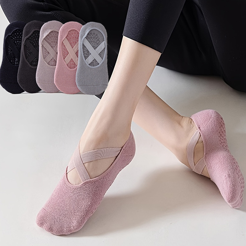 5 pares de meias de yoga de co - Pilates Ankle Strap avaliação e preço