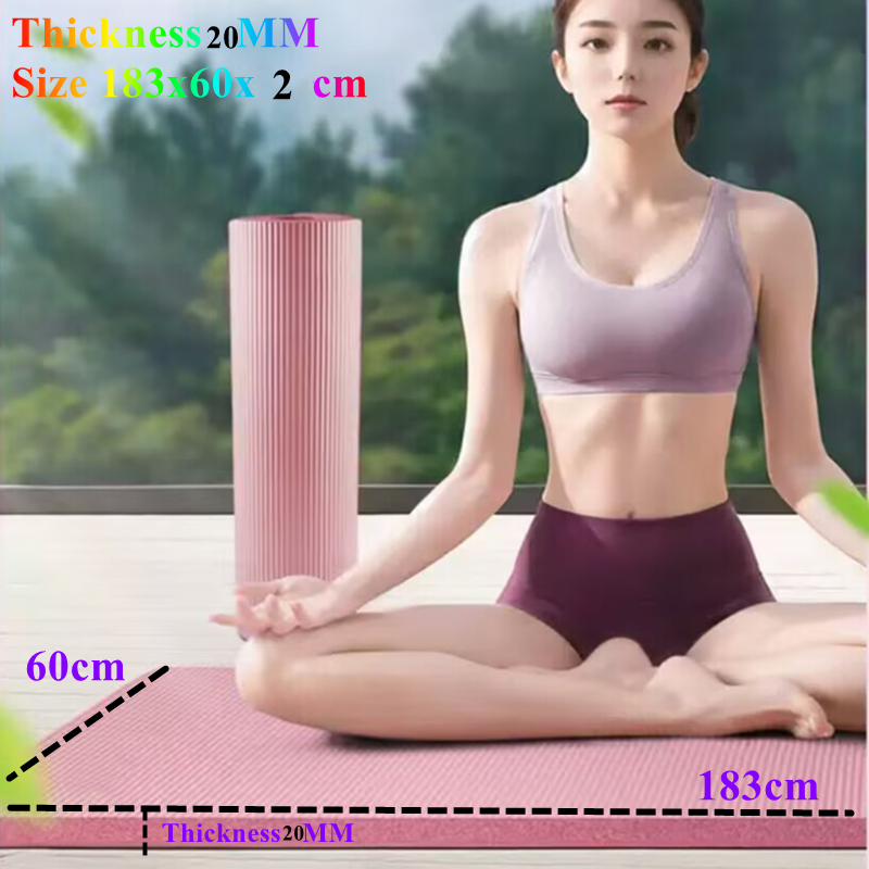 Tapete de yoga antiderrapante, - Pilates Yoga Matte avaliação e preço
