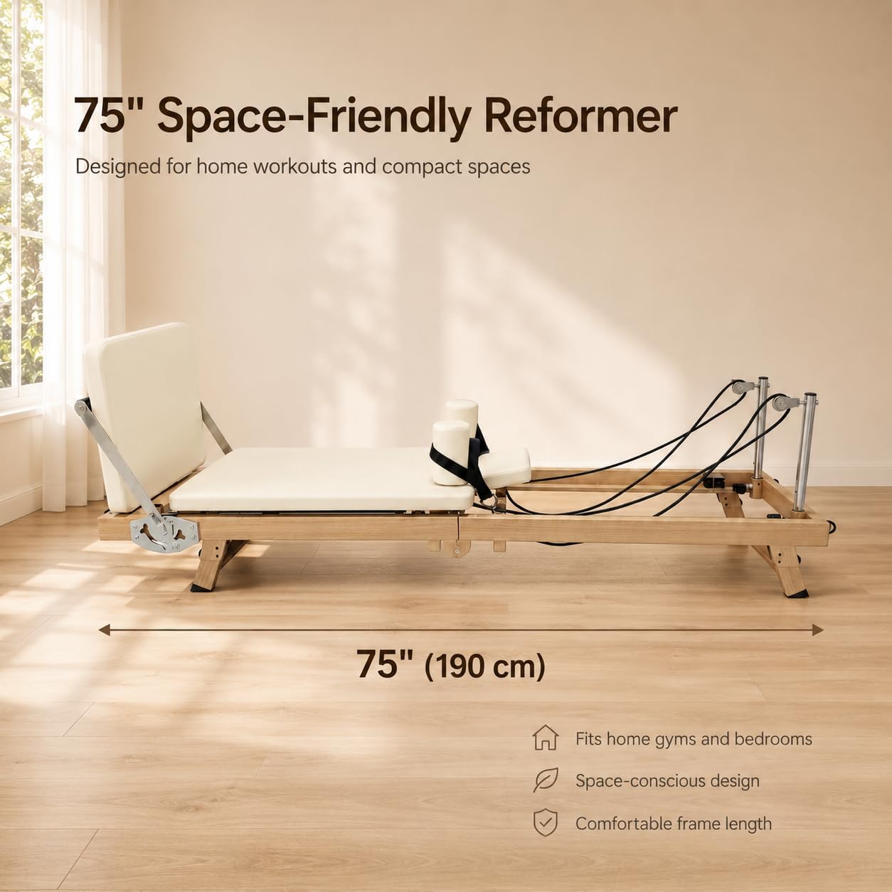 Máquina de Pilates Dobrável de - Pilates Reformer Spring avaliação e preço