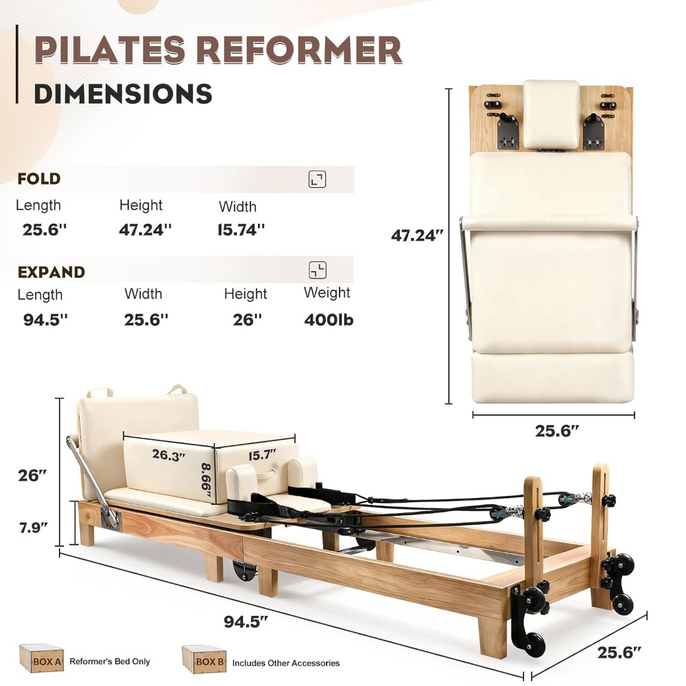 Reformer de Pilates Dobrável d - Pilates Reformer Spring avaliação e preço