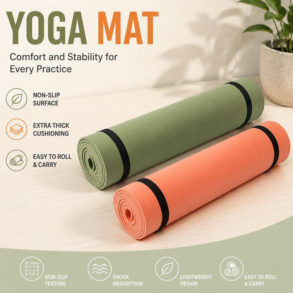 Tapete de ioga grosso antiderr - Pilates Yoga Matte avaliação e preço