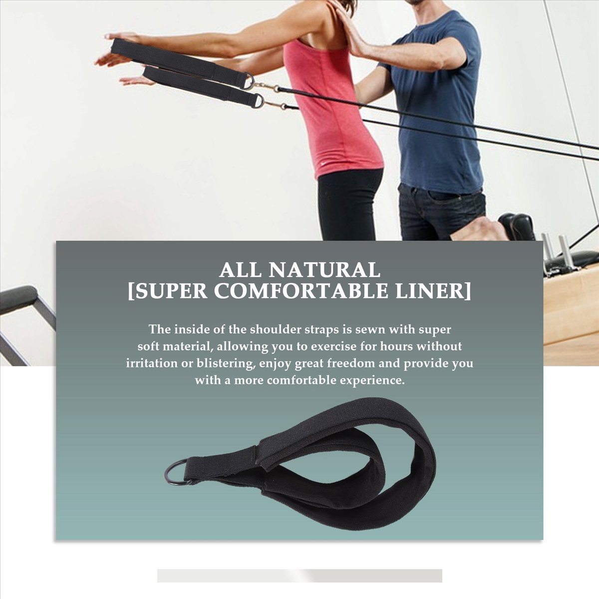 【EM ESTOQUE】2 PEÇAS Alças Dupl - Pilates Ankle Strap avaliação e preço