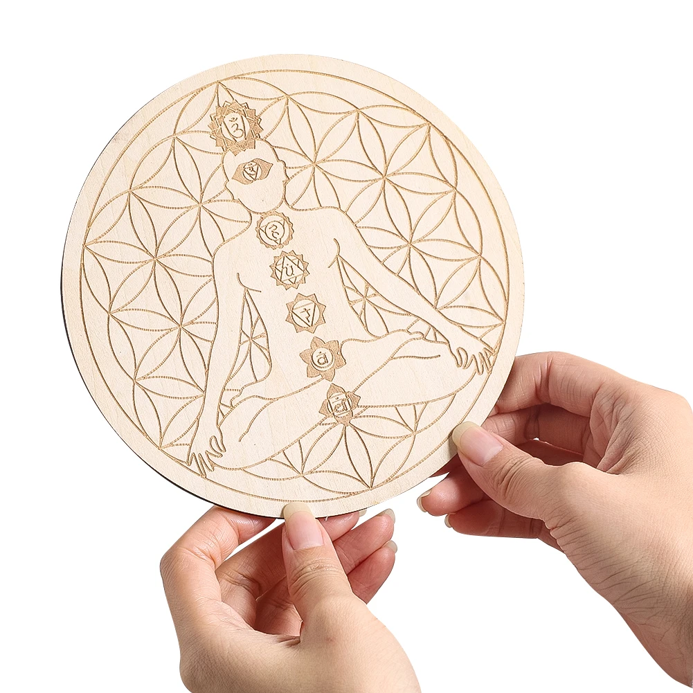 15cm gravura a laser 7 chakras - Pilates Yoga Studio avaliação e preço