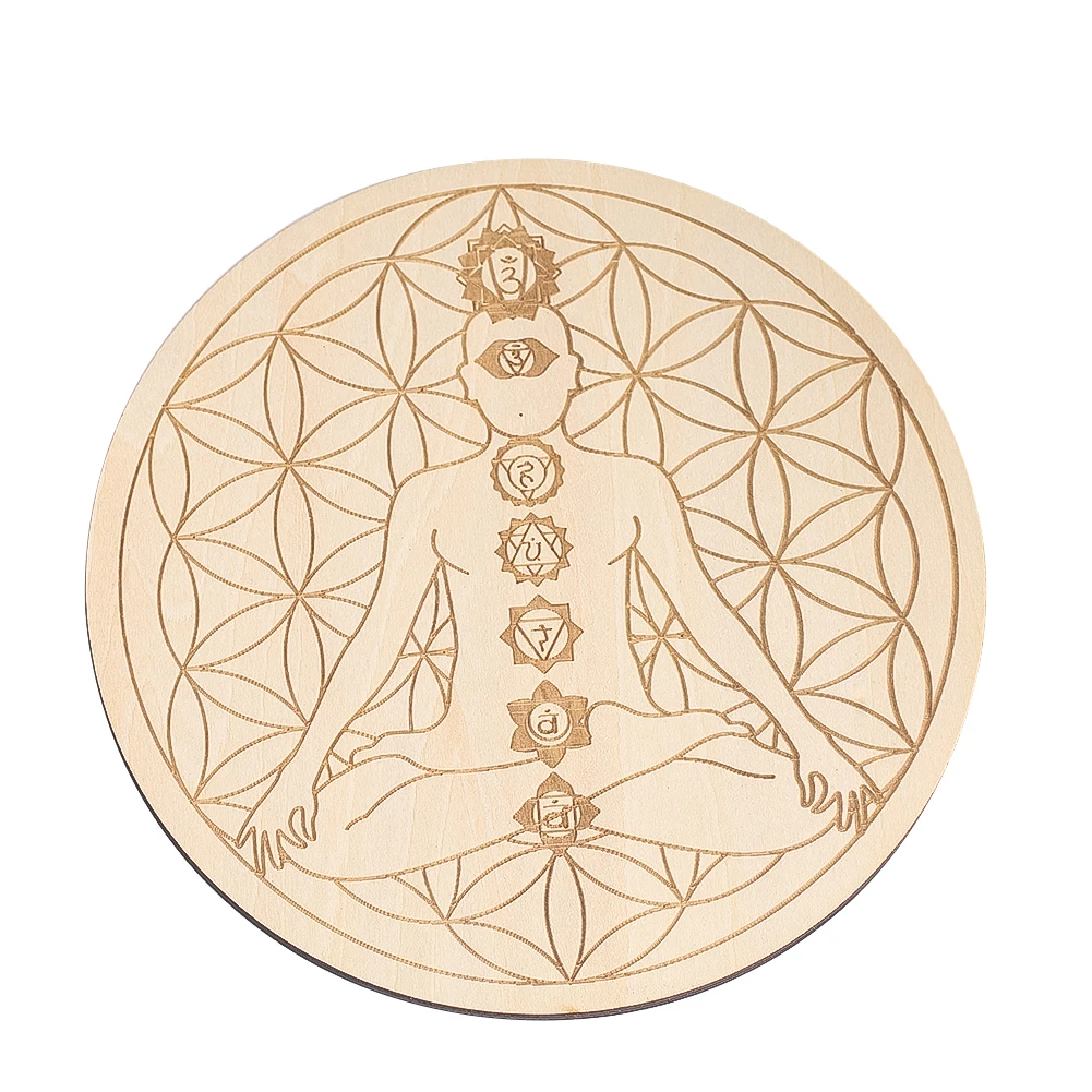 15cm gravura a laser 7 chakras - Pilates Yoga Studio avaliação e preço